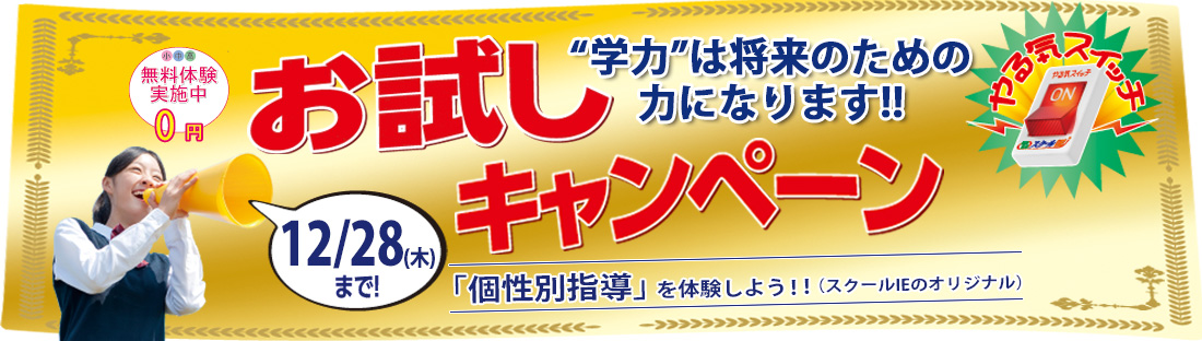 お試しキャンペーン