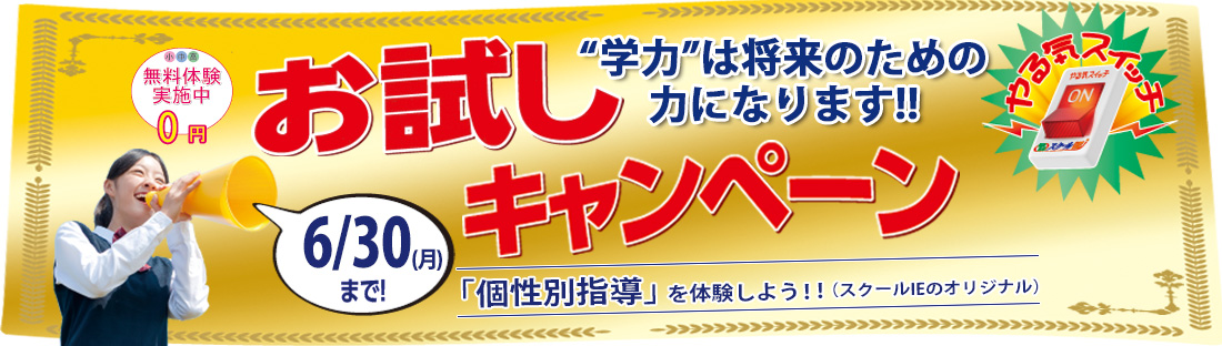 お試しキャンペーン